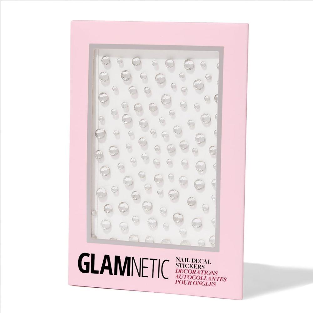 imageGlamnetic Nail Stickers for Nail Art Pearlfect 3D Pearl Adhesive Nail Decals Customizable 120 Gems Per Sticker Sheet 4 SizesA Gem