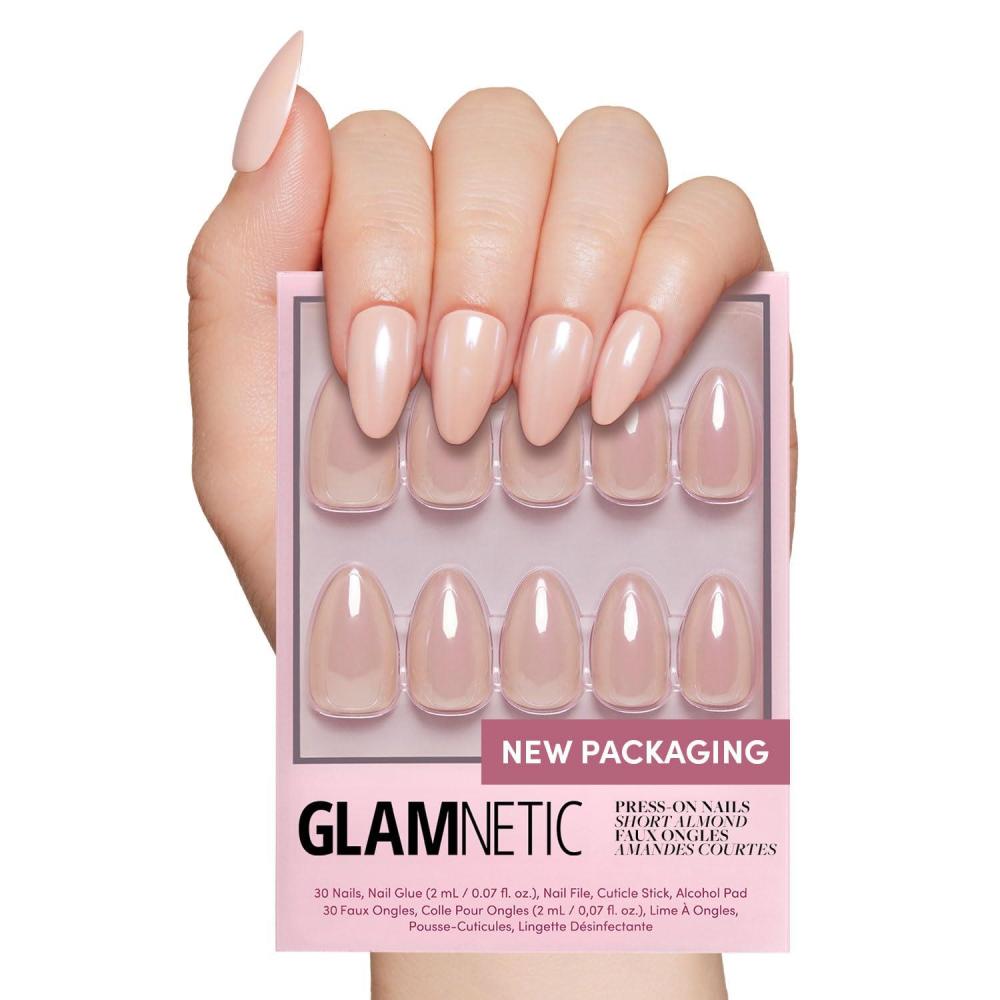 imageGlamnetic Press On Nails  Fall Mauve  Opaque Muted Blush Mauve Short Oval Fake Nails Salon Quality  15 Sizes  30 Nail Kit3L  Los Angeles
