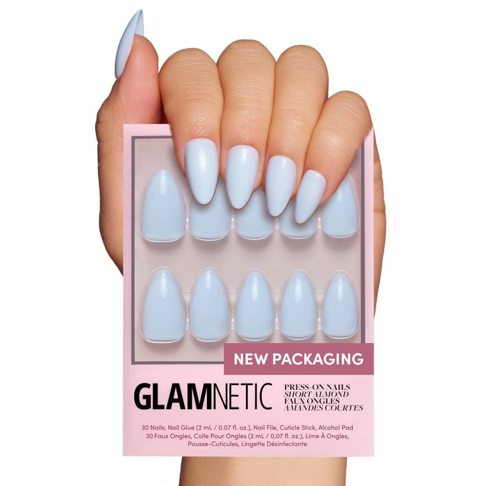 imageGlamnetic Press On Nails  Fall Mauve  Opaque Muted Blush Mauve Short Oval Fake Nails Salon Quality  15 Sizes  30 Nail Kit3O  Blueberry Milk