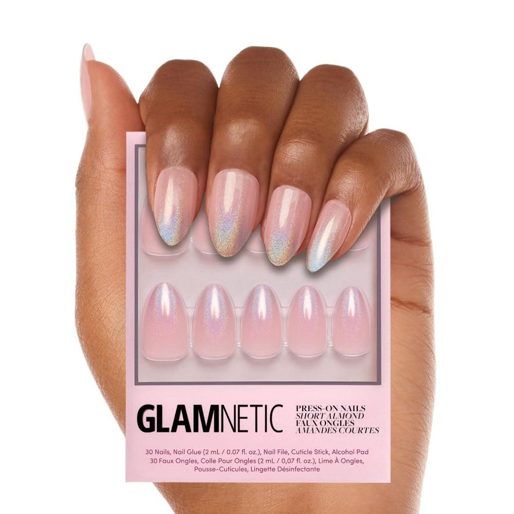 imageGlamnetic Press On Nails  Fall Mauve  Opaque Muted Blush Mauve Short Oval Fake Nails Salon Quality  15 Sizes  30 Nail Kit3Q  Winter Storm