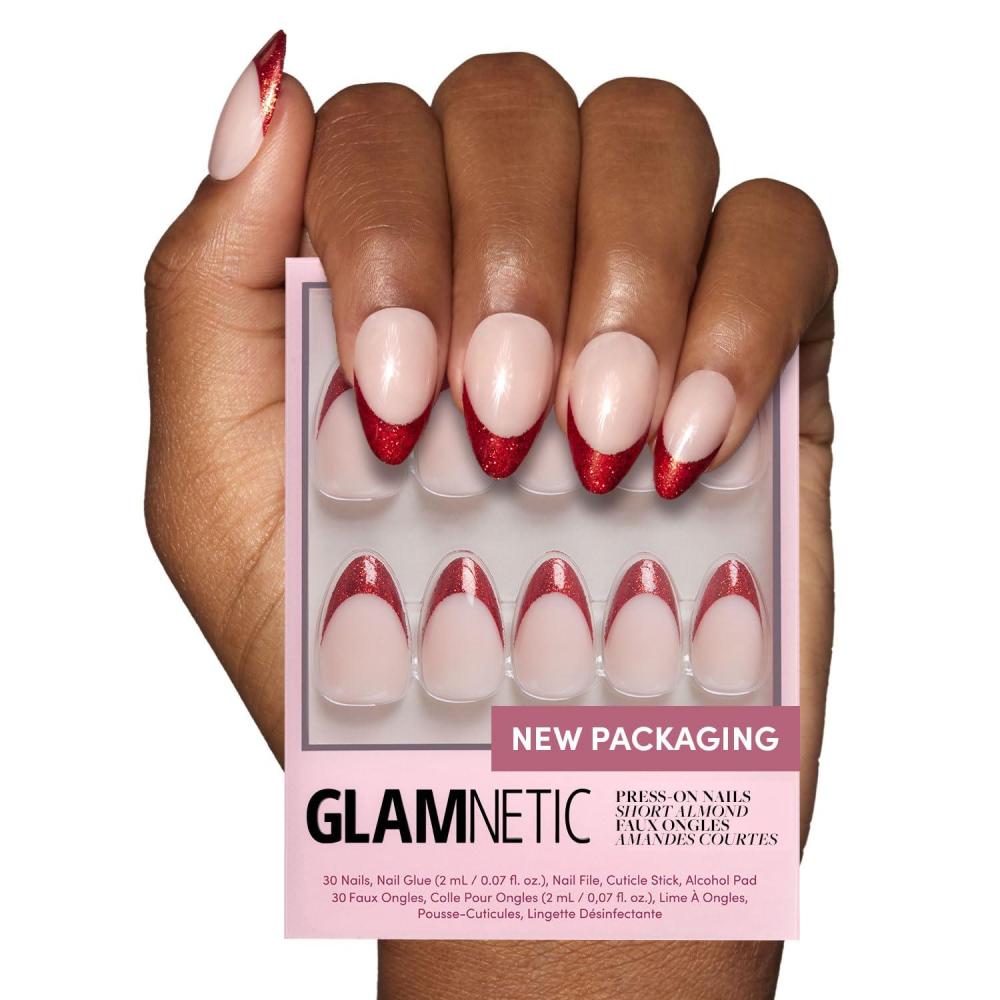 imageGlamnetic Press On Nails  Fall Mauve  Opaque Muted Blush Mauve Short Oval Fake Nails Salon Quality  15 Sizes  30 Nail Kit3ZB  Red Affair
