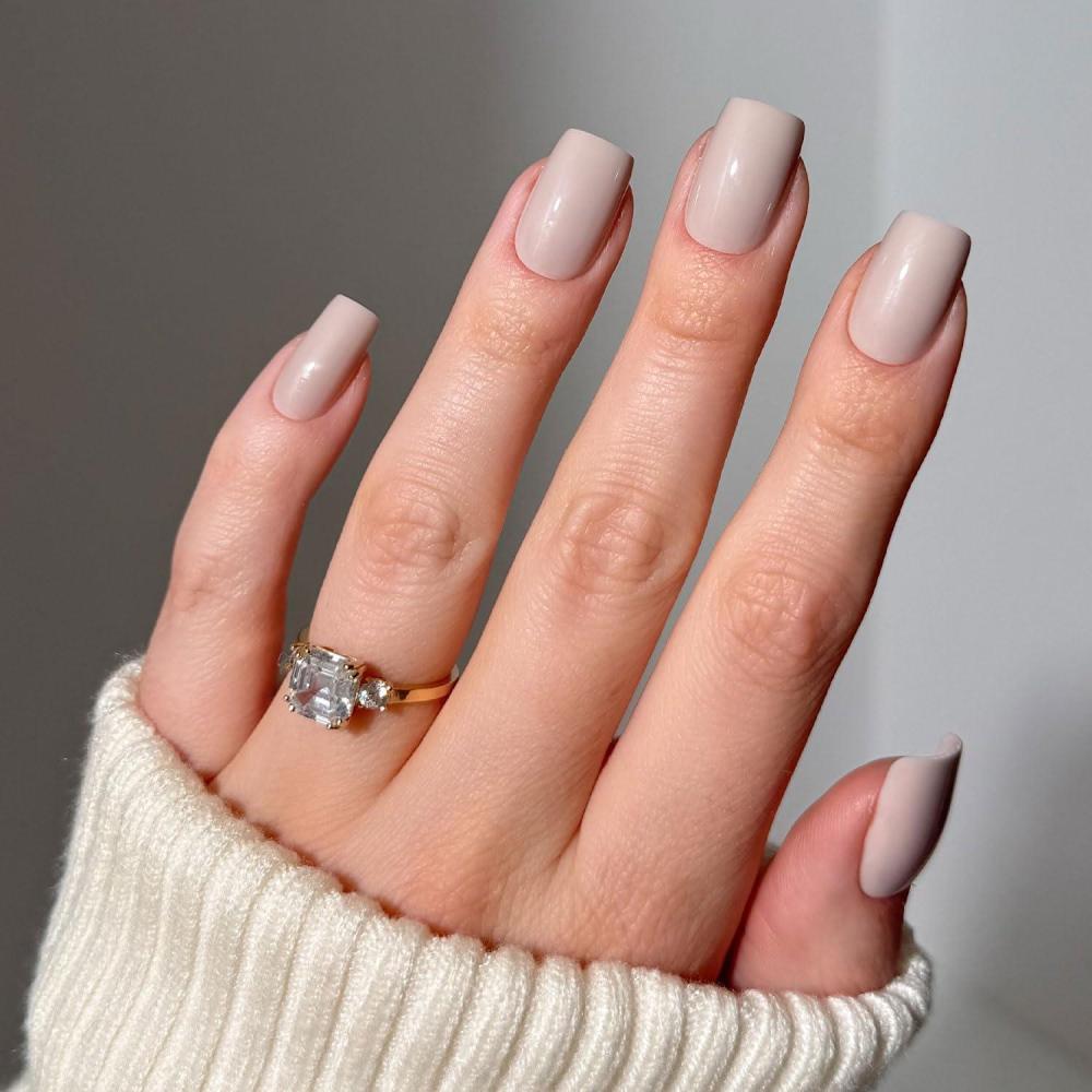 imageGlamnetic Press On Nails  Lilac  Solid Opaque Light Pastel Purple Round Nails Salon Quality  12 Sizes  30 Nail Kit6  Bare Bliss