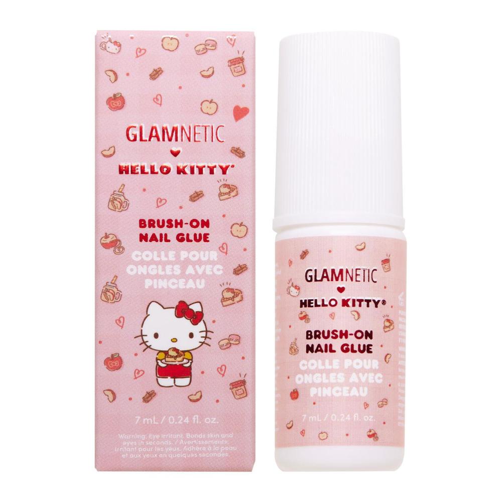 imageGlamnetic x GLAMZILLA Super Strong Brush On Nail Glue  Brush Tip Applicator Mess Free Travel Friendly Vegan  Durable amp LongLasting  24 fl ozHello Kitty
