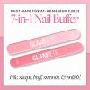 Glamnetic 7-in-1 Nail Buffer | All-in-One, 7 Step Nail Buffing Block for Filing, Shaping, Smoothing & Polishing | Lightweight & Easy to Use | EVA & Sandpaper Nail File Buffer