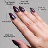 Glamnetic Press On Nails – Burgundy Chrome | Short Almond Fake Nails with a Metallic Chrome Finish, Salon Quality Halloween Nails | 15 Sizes – 30 Nail Kit with Glue(2G – Burgundy Chrome)