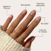 Glamnetic Press On Nails – Fall Mauve | Opaque Muted Blush Mauve Short Oval Fake Nails, Salon Quality | 15 Sizes – 30 Nail Kit(1A – Goal Digger)