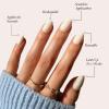 Glamnetic Press On Nails – Fall Mauve | Opaque Muted Blush Mauve Short Oval Fake Nails, Salon Quality | 15 Sizes – 30 Nail Kit(2H – White Swan)