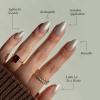 Glamnetic Press On Nails – Fall Mauve | Opaque Muted Blush Mauve Short Oval Fake Nails, Salon Quality | 15 Sizes – 30 Nail Kit(3I – Hailey)