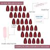 Glamnetic Press On Nails – Fall Mauve | Opaque Muted Blush Mauve Short Oval Fake Nails, Salon Quality | 15 Sizes – 30 Nail Kit(3N – Ruby Slipper)