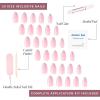 Glamnetic Press On Nails – Fall Mauve | Opaque Muted Blush Mauve Short Oval Fake Nails, Salon Quality | 15 Sizes – 30 Nail Kit(3Q – Winter Storm)