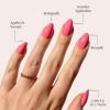 Glamnetic Press On Nails – Flamingo Pink | Opaque Classic Pink Short Almond Fake Nails, Salon Quality | 15 Sizes – 30 Nail Kit