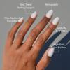 Glamnetic Press On Nails – Goal Setter | Short Squoval Neutral Fake Nails with Gold Reverse French Tip, Salon Quality Nude Nails | 15 Sizes – 30 Nail Kit with Glue(6C – Clean Girl)