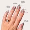 Glamnetic x GLAMZILLA Press On Nails – GIVE ‘EM GRACE | Short Almond Fake French Tip Nails with Gold Glaze, Salon Quality, Everyday| 15 Sizes – 30 Nail Kit with Glue(WOO-MAN!)