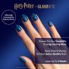 Harry Potter™ x Glamnetic Press On Nails – Hufflepuff™ | Gold Foil French Tip 3D Graphic Short Almond Nails in a Chrome & Glossy Finish | 15 Sizes – 30 Nail Kit with Glue(Luna Lovegood)