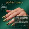 Harry Potter™ x Glamnetic Press On Nails – Hufflepuff™ | Gold Foil French Tip 3D Graphic Short Almond Nails in a Chrome & Glossy Finish | 15 Sizes – 30 Nail Kit with Glue(9 – Mandrake)