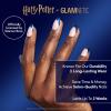 Harry Potter™ x Glamnetic Press On Nails – Ravenclaw™ | Blue French Tip Eagle Graphic Short Almond Nails in a Chrome & Glossy Finish | 15 Sizes – 30 Nail Kit with Glue(Ravenclaw)