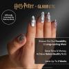 Harry Potter™ x Glamnetic Press On Nails – Ravenclaw™ | Blue French Tip Eagle Graphic Short Almond Nails in a Chrome & Glossy Finish | 15 Sizes – 30 Nail Kit with Glue(2 – Unicorn Blood)
