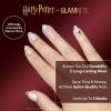 Harry Potter™ x Glamnetic Press On Nails – Ravenclaw™ | Blue French Tip Eagle Graphic Short Almond Nails in a Chrome & Glossy Finish | 15 Sizes – 30 Nail Kit with Glue(Hogwarts)