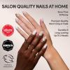 Valentines Day Glamnetic Press On Nails – Lush Coral | Short Oval Fake Nails in a Bright Coral Hue with a Glazed Finish, Salon Quality | 15 Sizes – 30 Nail Kit with Glue(Floral Glow)