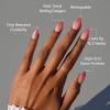 Valentines Day Glamnetic Press On Nails – Lush Coral | Short Oval Fake Nails in a Bright Coral Hue with a Glazed Finish, Salon Quality | 15 Sizes – 30 Nail Kit with Glue(Faded Feelings)