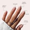 Valentines Day Glamnetic Press On Nails – Pink Macaron | Semi-Transparent Light Pink Pastel French Tip Short Almond Fake Nails in a Glossy Finish, Salon Quality | 15 Sizes – 30 Nail Kit(All Time Love)