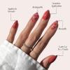Valentines Day Glamnetic Press On Nails – Pink Macaron | Semi-Transparent Light Pink Pastel French Tip Short Almond Fake Nails in a Glossy Finish, Salon Quality | 15 Sizes – 30 Nail Kit(Love Me)