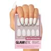 Glamnetic Press On Nails – Creamer | UV Finish Neutral Ombre Short Round Nails, Salon Quality | 15 Sizes – 30 Nail Kit with Glue(Angel)