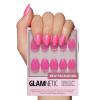 Glamnetic Press On Nails – Fall Mauve | Opaque Muted Blush Mauve Short Oval Fake Nails, Salon Quality | 15 Sizes – 30 Nail Kit(2E – Hot Pink)