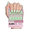 Glamnetic Press On Nails – Fall Mauve | Opaque Muted Blush Mauve Short Oval Fake Nails, Salon Quality | 15 Sizes – 30 Nail Kit(2J – Mint Green)