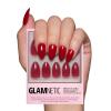 Glamnetic Press On Nails – Fall Mauve | Opaque Muted Blush Mauve Short Oval Fake Nails, Salon Quality | 15 Sizes – 30 Nail Kit(3D – Classic Red)
