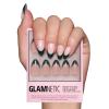 Glamnetic Press On Nails – La Perle | Semi-Transparent Squoval French Tip Nails, Salon Quality | 15 Sizes – 30 Nail Kit with Glue(Château)