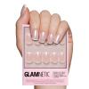 Glamnetic Press On Nails – La Perle | Semi-Transparent Squoval French Tip Nails, Salon Quality | 15 Sizes – 30 Nail Kit with Glue(La Perle)