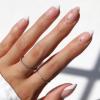 Glamnetic x GLAMZILLA Press On Nails – GIVE ‘EM GRACE | Short Almond Fake French Tip Nails with Gold Glaze, Salon Quality, Everyday| 15 Sizes – 30 Nail Kit with Glue(ALWAYS & FOREVER)