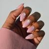 Valentines Day Glamnetic Press On Nails – Lush Coral | Short Oval Fake Nails in a Bright Coral Hue with a Glazed Finish, Salon Quality | 15 Sizes – 30 Nail Kit with Glue(Pearl Me Softly)