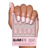 Valentines Day Glamnetic Press On Nails – Pink Macaron | Semi-Transparent Light Pink Pastel French Tip Short Almond Fake Nails in a Glossy Finish, Salon Quality | 15 Sizes – 30 Nail Kit(Pinky Promise)