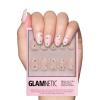 Valentines Day Glamnetic Press On Nails – Pink Macaron | Semi-Transparent Light Pink Pastel French Tip Short Almond Fake Nails in a Glossy Finish, Salon Quality | 15 Sizes – 30 Nail Kit(Petals)