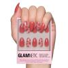 Valentines Day Glamnetic Press On Nails – Pink Macaron | Semi-Transparent Light Pink Pastel French Tip Short Almond Fake Nails in a Glossy Finish, Salon Quality | 15 Sizes – 30 Nail Kit(Love Me)