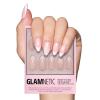 Valentines Day Glamnetic Press On Nails – Pink Macaron | Semi-Transparent Light Pink Pastel French Tip Short Almond Fake Nails in a Glossy Finish, Salon Quality | 15 Sizes – 30 Nail Kit(All Time Love)