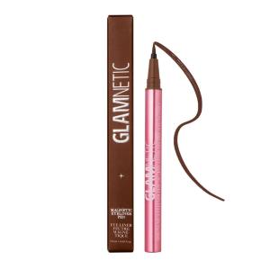 Glamnetic Felt Tip Magnetic Eyeliner Pen – Brown 0.025 fl oz | Brown Smudgeproof & Waterproof Eyeliner Pen, All-Day Hold for Magnetic Eyelashes, Quick-Drying, Paraben-Free(Brown)