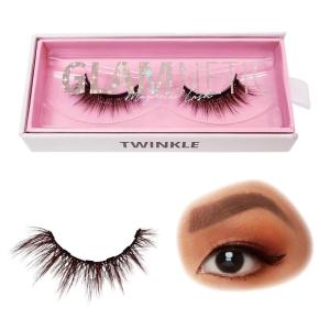 Glamnetic Magnetic Eyelashes – Twinkle | Brown Lashes Short Magnetic Lashes, 60 Wears Reusable Natural Eyelashes Cat Eye Natural Look, Brown Eyelash – 1 Pair