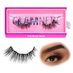 Glamnetic Magnetic Eyelashes – Verified | Long Magnetic Lashes, 60 Wears Reusable Volume Faux Mink Lashes, Dramatic Cat Eye – 1 Pair(Verified)