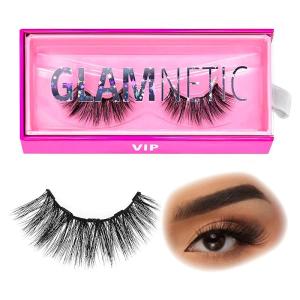 Glamnetic Magnetic Eyelashes – Virgo | Short Magnetic Lashes, 60 Wears Reusable Faux Mink Lashes Natural Look – 1 Pair(VIP)