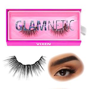 Glamnetic Magnetic Eyelashes – Virgo | Short Magnetic Lashes, 60 Wears Reusable Faux Mink Lashes Natural Look – 1 Pair(Vixen)