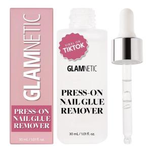 Glamnetic Press On Nail Remover | Odorless, No Acetone, Gentle Press-On Nail Remover Serum for Fake Nails | 30 ml/1.01 fl. oz.
