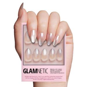Glamnetic Press On Nails – Fall Mauve | Opaque Muted Blush Mauve Short Oval Fake Nails, Salon Quality | 15 Sizes – 30 Nail Kit(3M – Polar Night)