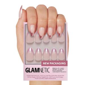 Glamnetic Press On Nails – Fall Mauve | Opaque Muted Blush Mauve Short Oval Fake Nails, Salon Quality | 15 Sizes – 30 Nail Kit(3X – Rock Candy)
