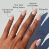 Glamnetic Press On Nails – Clouded | Medium Almond White Fake Nails, Salon Quality Milky Nails | 15 Sizes – 30 Nail Kit with Glue(2D – Pearl Glaze)