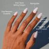 Glamnetic Press On Nails – Clouded | Medium Almond White Fake Nails, Salon Quality Milky Nails | 15 Sizes – 30 Nail Kit with Glue(5E – Sugar Doll)