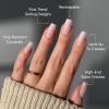 Glamnetic Press On Nails – Clouded | Medium Almond White Fake Nails, Salon Quality Milky Nails | 15 Sizes – 30 Nail Kit with Glue(5F – Blush Dream)