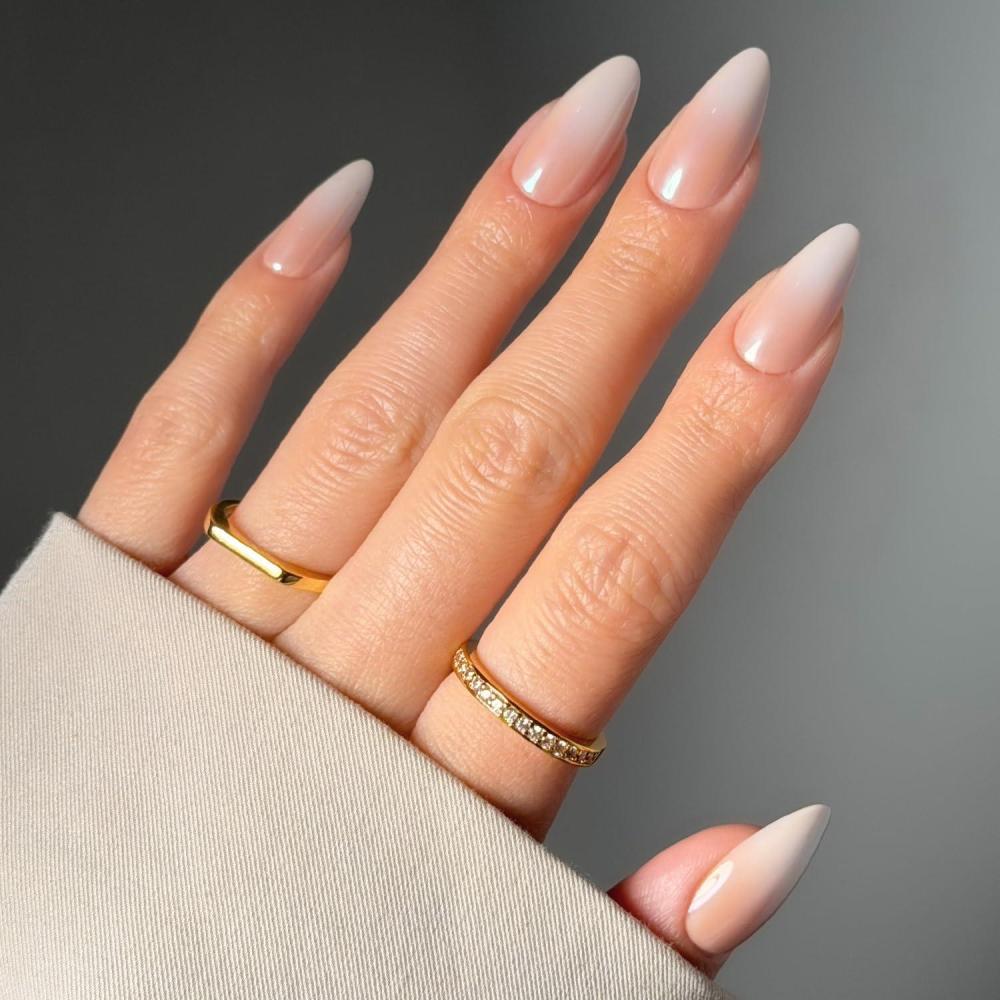 imageGlamnetic Press On Nails  Pearlfect  Short Oval White French Tip Fake Nails Salon Quality French Manicure  15 Sizes  30 Nail Kit with Glue7E  Frosted Chai